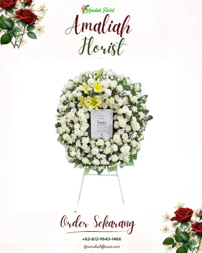Krans Bunga Duka Cita di Sawan